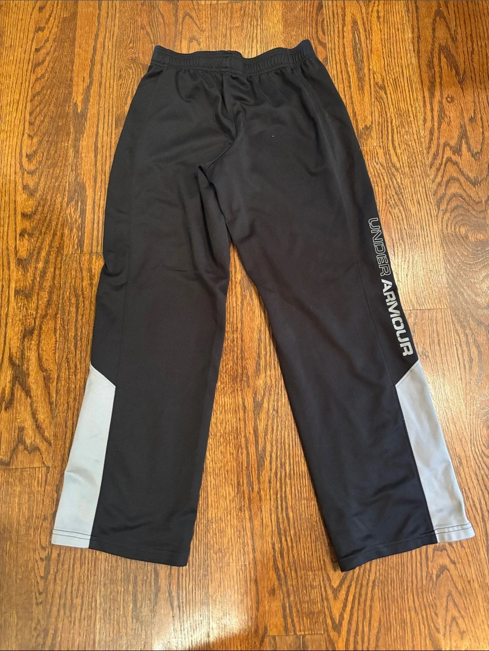 Under Armour Black Kids' pants with Gray Side Panels